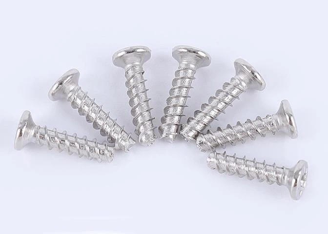 2.9 * 12mm kumush a03 po'lat yarim grafterk boshi zanglamaydigan po'lat vida